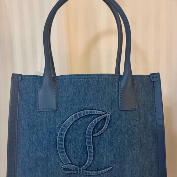 Christian Louboutin Handbags - Christian Louboutin Blue Denim Tote Bag, NWOT